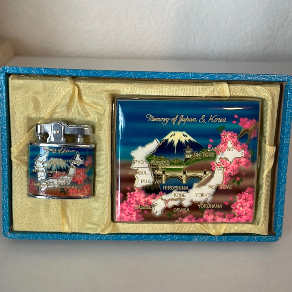 Rare Vintage/Antique Memory of Japan and Korea Smoking Set